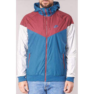 Nike Red and Blue Windbreaker Jacket